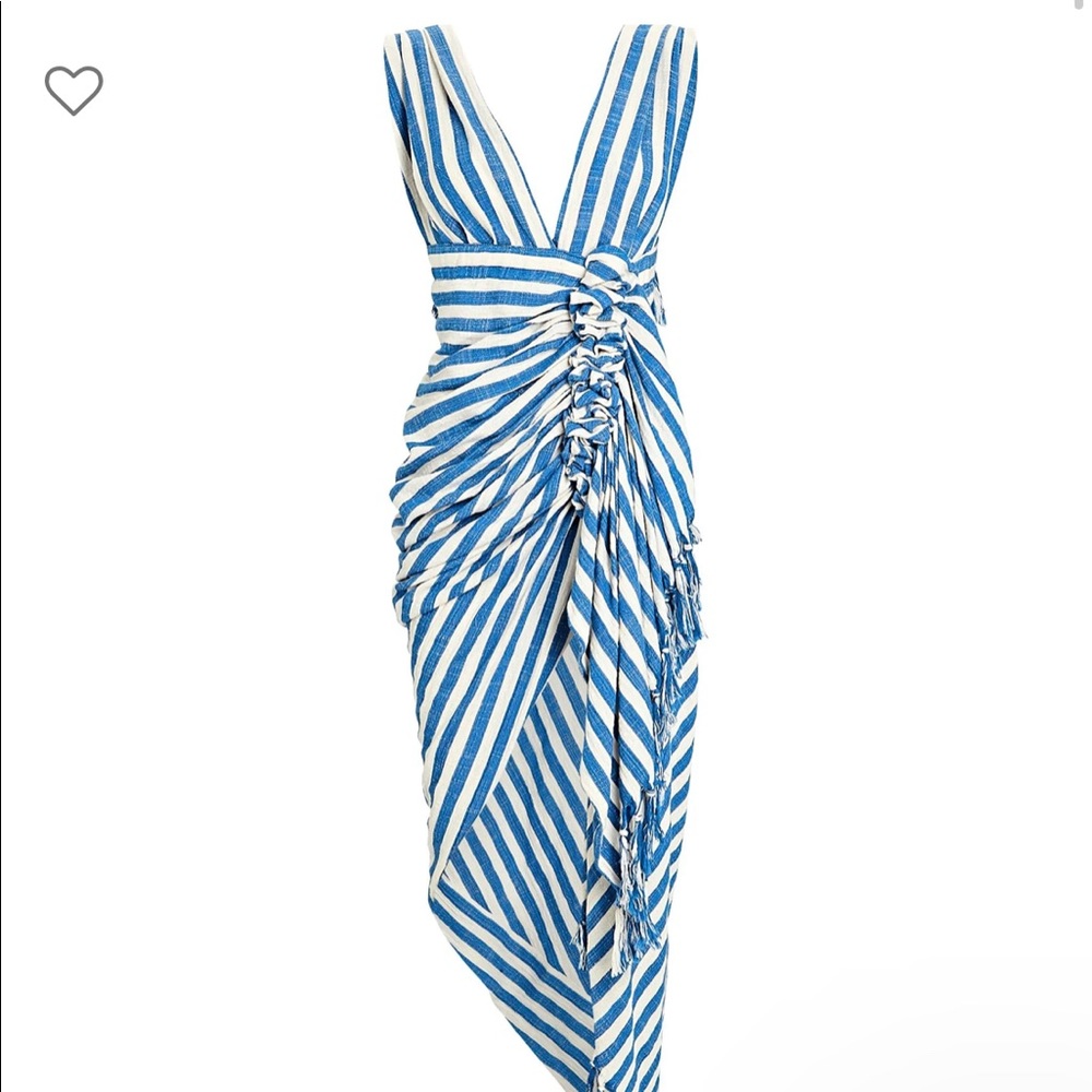 JUST BE QUEEN Tulum Ruched high-low dress
